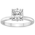 thumbnail image 1 of IGI Certified 1 Carat Cushion Shape Lab Grown Diamond Engagement Ring | 14K White Gold | Malissa Solitaire Diamond Ring | FG-VS1-VS2 Quality Friendly Diamonds, 1 of 7