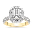 thumbnail image 1 of IGI Certified 1 Carat Emerald Shape Lab Grown Diamond Engagement Ring | 14K Yellow Gold | Luxoré Vintage Allure Diamond Ring | FG-VS1-VS2 Quality Friendly Diamonds, 1 of 6