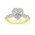 thumbnail image 1 of IGI Certified 1 Carat Heart Shape Lab Grown Diamond Engagement Ring | 14K Yellow Gold |Micaela Halo Diamond Ring | FG-VS1-VS2 Quality Friendly Diamonds, 1 of 5
