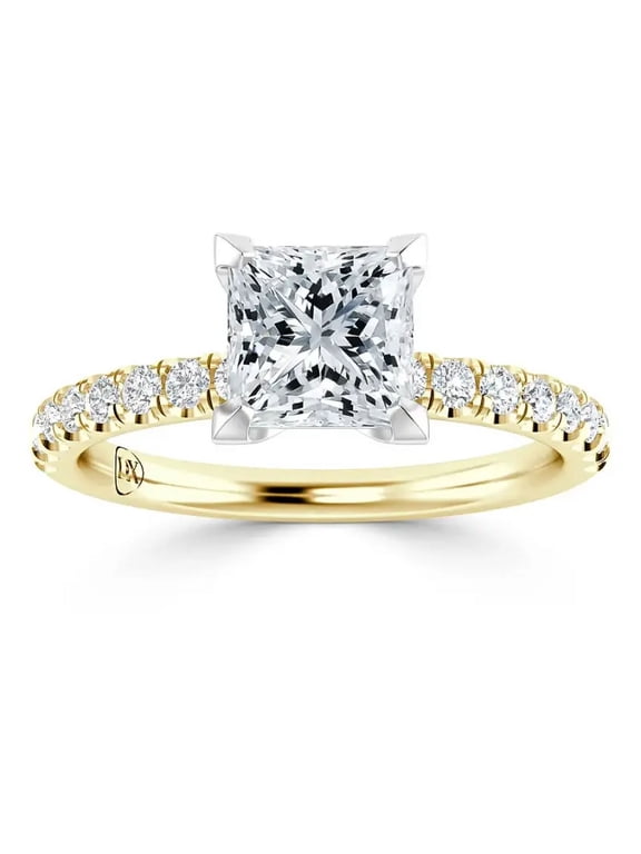 IGI Certified 1 Carat Lab Grown Diamond Engagement Ring | 14K Yellow Gold | Solitaire Lab Diamond Ring | G-VS2 | Valentine Gift