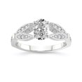 thumbnail image 1 of IGI Certified 1 Carat Oval Shape Lab Grown Diamond Engagement Ring | 14K White Gold | Nova Split Shank Vintage Diamond Ring | FG-VS Quality Friendly Diamonds, 1 of 6