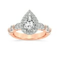 thumbnail image 1 of IGI Certified 1 Carat Pear Shape Lab Grown Diamond Engagement Ring | 14K Rose Gold |Micaela Halo Diamond Ring | FG-VS1-VS2 Quality Friendly Diamonds, 1 of 5