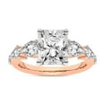thumbnail image 1 of IGI Certified 1 Carat Radiant Shape Lab Grown Diamond Engagement Ring | 14K Rose Gold | Frances Side Stone Diamond Ring | FG-VS1-VS2 Quality Friendly Diamonds, 1 of 6