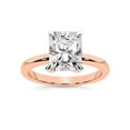 thumbnail image 1 of IGI Certified 1 Carat Radiant Shape Lab Grown Diamond Engagement Ring | 14K Rose Gold | Matilda Leaf Petal Solitaire Diamond Ring | FG-VS1-VS2 Quality Friendly Diamonds, 1 of 5