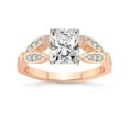 thumbnail image 1 of IGI Certified 1 Carat Radiant Shape Lab Grown Diamond Engagement Ring | 14K Rose Gold | Nova Split Shank Vintage Diamond Ring | FG-VS Quality Friendly Diamonds, 1 of 6