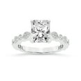 thumbnail image 1 of IGI Certified 1 Carat Radiant Shape Lab Grown Diamond Engagement Ring | 14K White Gold | Filippa Milgrain Diamond Ring | FG-VS1-VS2 Quality Friendly Diamonds, 1 of 4