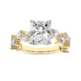 thumbnail image 1 of IGI Certified 1 Carat Radiant Shape Lab Grown Diamond Engagement Ring | 14K Yellow Gold | Hester Petite Side Stone Diamond Ring | FG-VS1-VS2 Quality Friendly Diamonds, 1 of 6