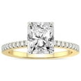 thumbnail image 1 of IGI Certified 1 Carat Radiant Shape Lab Grown Diamond Engagement Ring | 14K Yellow Gold | Jia Secret Double Halo Eternity Lab Diamond Ring | FG-VS1-VS2 Quality Friendly Diamonds, 1 of 4