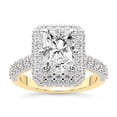 thumbnail image 1 of IGI Certified 1 Carat Radiant Shape Lab Grown Diamond Engagement Ring | 14K Yellow Gold | Luxoré Vintage Allure Diamond Ring | FG-VS1-VS2 Quality Friendly Diamonds, 1 of 6