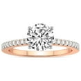 thumbnail image 1 of IGI Certified 1 Carat Round Shape Lab Grown Diamond Engagement Ring | 14K Rose Gold | Jia Secret Double Halo Eternity Lab Diamond Ring | FG-VS1-VS2 Quality Friendly Diamonds, 1 of 5