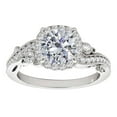 thumbnail image 1 of IGI Certified 1 Ct. Diamond Engagement ring In 14K Solid White Gold, 1 of 4