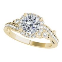IGI Certified 1 Ct. Diamond Engagement ring In 14K Solid Yellow Gold