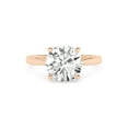 thumbnail image 1 of IGI Certified 2.00 Carat (ctw) Solitaire Engagement Rings For Women, Round Lab Grown Diamond Promise Ring For Her In 18k Solid Rose Gold | F-G, VS-SI Quality (2 ctw) Ring Size-9.5, 1 of 4