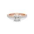 thumbnail image 1 of IGI Certified 2 Carat Cushion Shape Lab Grown Diamond Engagement Ring | 14K Rose Gold | Austria Cathedral Diamond Ring | FG-VS1-VS2 Quality Friendly Diamonds, 1 of 5