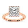 thumbnail image 1 of IGI Certified 2 Carat Cushion Shape Lab Grown Diamond Engagement Ring | 14K Rose Gold | Harriet Halo Diamond Ring | FG-VS1-VS2 Quality Friendly Diamonds, 1 of 6
