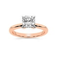 thumbnail image 1 of IGI Certified 2 Carat Cushion Shape Lab Grown Diamond Engagement Ring | 14K Rose Gold | Matilda Leaf Petal Solitaire Diamond Ring | FG-VS1-VS2 Quality Friendly Diamonds, 1 of 6