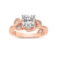 thumbnail image 1 of IGI Certified 2 Carat Cushion Shape Lab Grown Diamond Engagement Ring | 14K Rose Gold | Rosé Side Stone Diamond Ring | FG-VS1-VS2 Quality Friendly Diamonds, 1 of 6