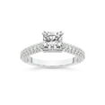 thumbnail image 1 of IGI Certified 2 Carat Cushion Shape Lab Grown Diamond Engagement Ring | 14K White Gold | Eternia Criss Cross Side Halo Diamond Ring | FG-VS1-VS2 Quality Friendly Diamonds, 1 of 6
