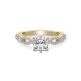 thumbnail image 1 of IGI Certified 2 Carat Cushion Shape Lab Grown Diamond Engagement Ring | 14K Yellow Gold | Aristea Elite Milgrain Diamond Ring | FG-VS1-VS2 Quality Friendly Diamonds, 1 of 5