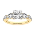 thumbnail image 1 of IGI Certified 2 Carat Cushion Shape Lab Grown Diamond Engagement Ring | 14K Yellow Gold | Frances Side Stone Diamond Ring | FG-VS1-VS2 Quality Friendly Diamonds, 1 of 6