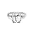 thumbnail image 1 of IGI Certified 2 Carat Emerald Shape Lab Grown Diamond Engagement Ring | 14K White Gold | Astoré Channel Glided Diamond Ring | FG-VS1-VS2 Quality Friendly Diamonds, 1 of 5