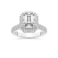 thumbnail image 1 of IGI Certified 2 Carat Emerald Shape Lab Grown Diamond Engagement Ring | 14K White Gold | Luxoré Vintage Allure Diamond Ring | FG-VS1-VS2 Quality Friendly Diamonds, 1 of 6