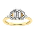 thumbnail image 1 of IGI Certified 2 Carat Emerald Shape Lab Grown Diamond Engagement Ring | 14K Yellow Gold | Beatrice Marquise Side Stone Diamond Ring | FG-VS1-VS2 Quality Friendly Diamonds, 1 of 6