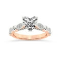 thumbnail image 1 of IGI Certified 2 Carat Heart Shape Lab Grown Diamond Engagement Ring | 14K Rose Gold |Larisa Side Stone Diamond Ring | FG-VS1-VS2 Quality Friendly Diamonds, 1 of 5