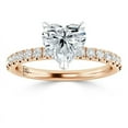 thumbnail image 1 of OM-RE 2 Carat Lab Grown Diamond Solitaire Engagement Ring, 14K Rose Gold, 1 of 2