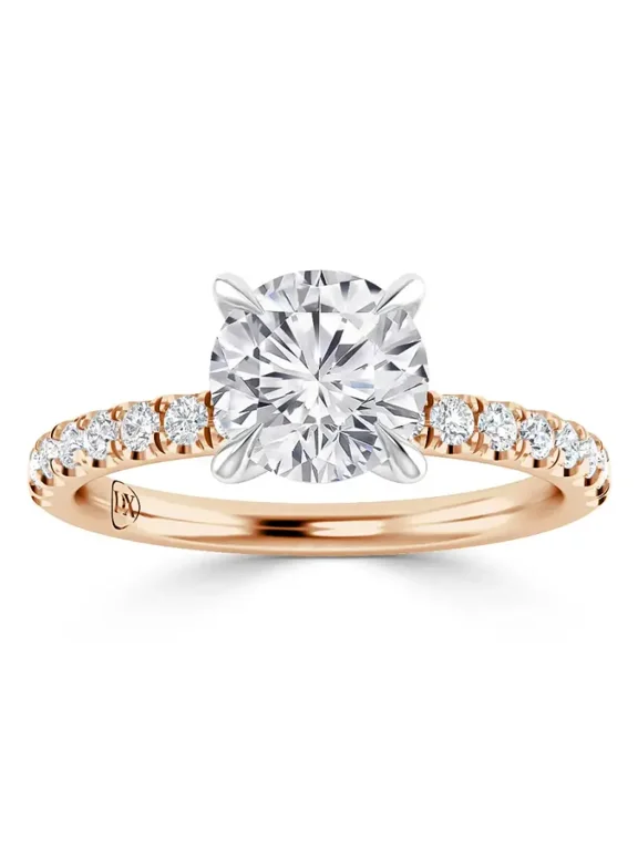 IGI Certified 2 Carat Lab Grown Diamond Engagement Ring|14K Rose Gold |Solitaire Lab Diamond Ring|G-VS4