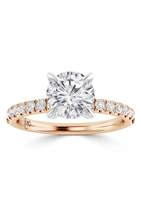 Solitaire G Lab Grown Diamond Engagement Rings 2 ct. t.w. 14K, Rose Gold