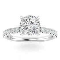 IGI Certified 2 Carat Lab Grown Diamond Engagement Ring|14K White Gold |Solitaire Lab Diamond Ring|G-VS3