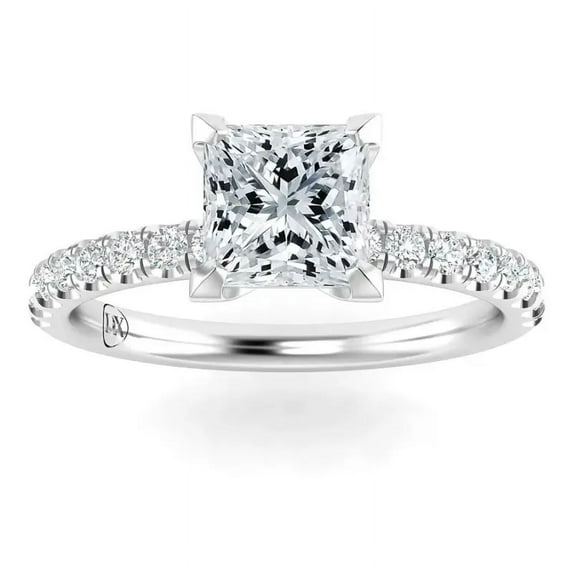 IGI Certified 2 Carat Lab Grown Diamond Solitaire Engagement Ring, 14K White Gold