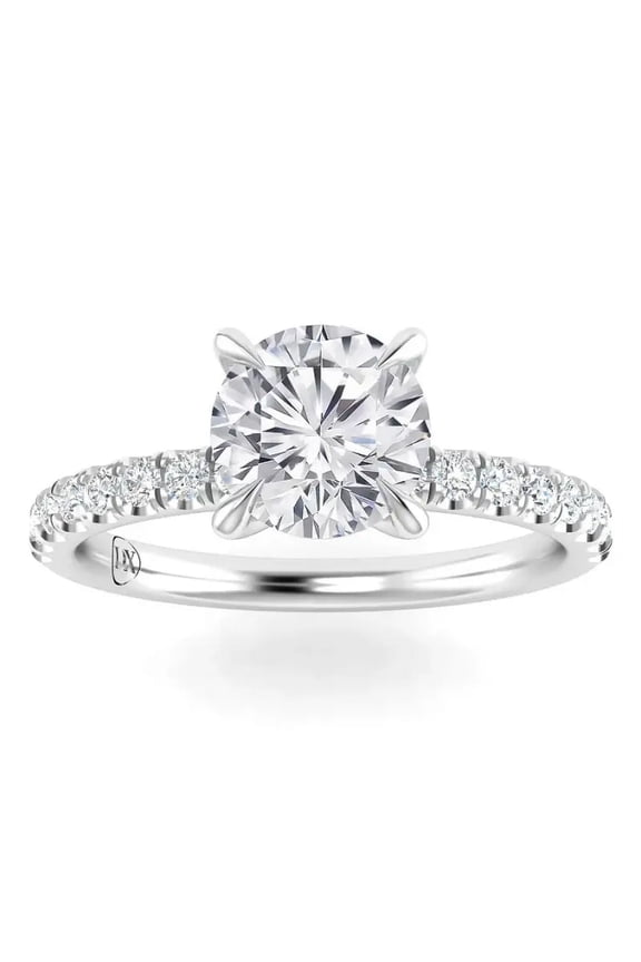 IGI Certified 2 Carat Lab Grown Diamond Engagement Ring|14K White Gold |Solitaire Lab Diamond Ring|G-VS3