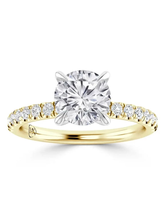 IGI Certified 2 Carat Lab Grown Diamond Engagement Ring|14K Yellow Gold |Solitaire Lab Diamond Ring|G-VS2