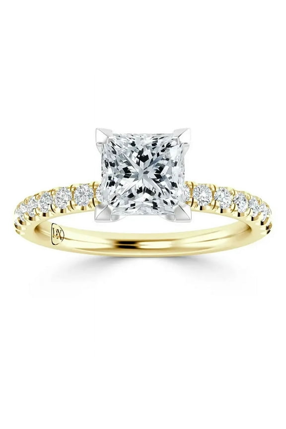 IGI Certified 2 Carat Lab Grown Diamond Engagement Ring|14K Yellow Gold |Solitaire Lab Diamond Ring|G-VS2