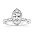 thumbnail image 1 of IGI Certified 2 Carat Marquise Shape Lab Grown Diamond Engagement Ring | 14K White Gold |Elle Classic Halo Diamond Ring | FG-VS1-VS2 Quality Friendly Diamonds, 1 of 6