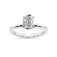 thumbnail image 1 of IGI Certified 2 Carat Oval Shape Lab Grown Diamond Engagement Ring | 14K White Gold | Matilda Leaf Petal Solitaire Diamond Ring | FG-VS1-VS2 Quality Friendly Diamonds, 1 of 6