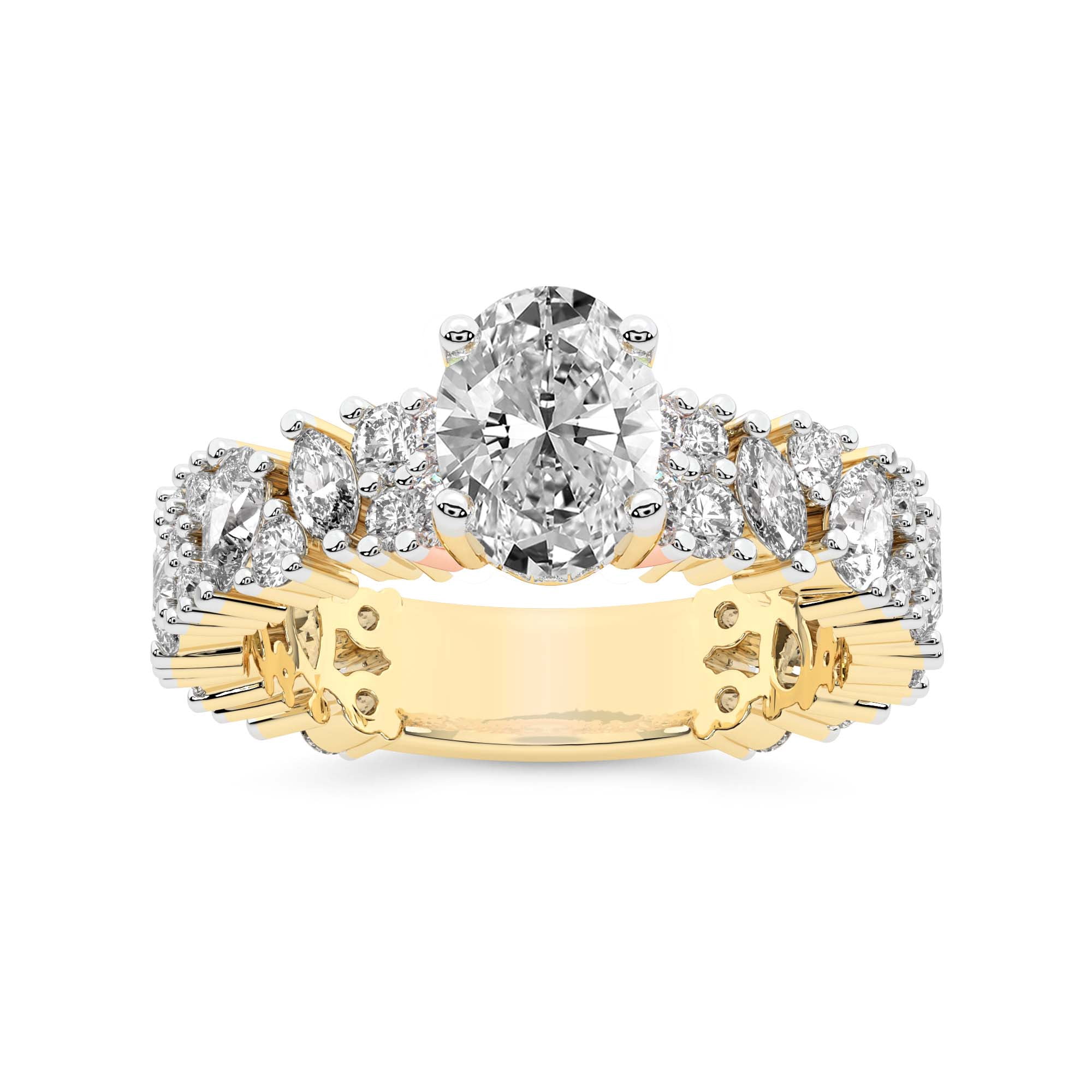 IGI Certified 2 Carat Oval Shape Lab Grown Diamond Engagement Ring ...