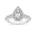 thumbnail image 1 of IGI Certified 2 Carat Pear Shape Lab Grown Diamond Engagement Ring | 14K White Gold |Micaela Halo Diamond Ring | FG-VS1-VS2 Quality Friendly Diamonds, 1 of 5