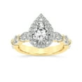 thumbnail image 1 of IGI Certified 2 Carat Pear Shape Lab Grown Diamond Engagement Ring | 14K Yellow Gold |Micaela Halo Diamond Ring | FG-VS1-VS2 Quality Friendly Diamonds, 1 of 5