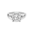 thumbnail image 1 of IGI Certified 2 Carat Princess Shape Lab Grown Diamond Engagement Ring | 14K White Gold | Astoré Channel Glided Diamond Ring | FG-VS1-VS2 Quality Friendly Diamonds, 1 of 5