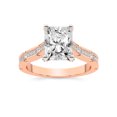 thumbnail image 1 of IGI Certified 2 Carat Radiant Shape Lab Grown Diamond Engagement Ring | 14K Rose Gold | Delphie Channel Set Diamond Ring | FG-VS1-VS2 Quality Friendly Diamonds, 1 of 6