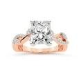 thumbnail image 1 of IGI Certified 2 Carat Radiant Shape Lab Grown Diamond Engagement Ring | 14K Rose Gold | Harlow Twisted Shank Diamond Ring| FG-VS1-VS2 Quality Friendly Diamonds, 1 of 4