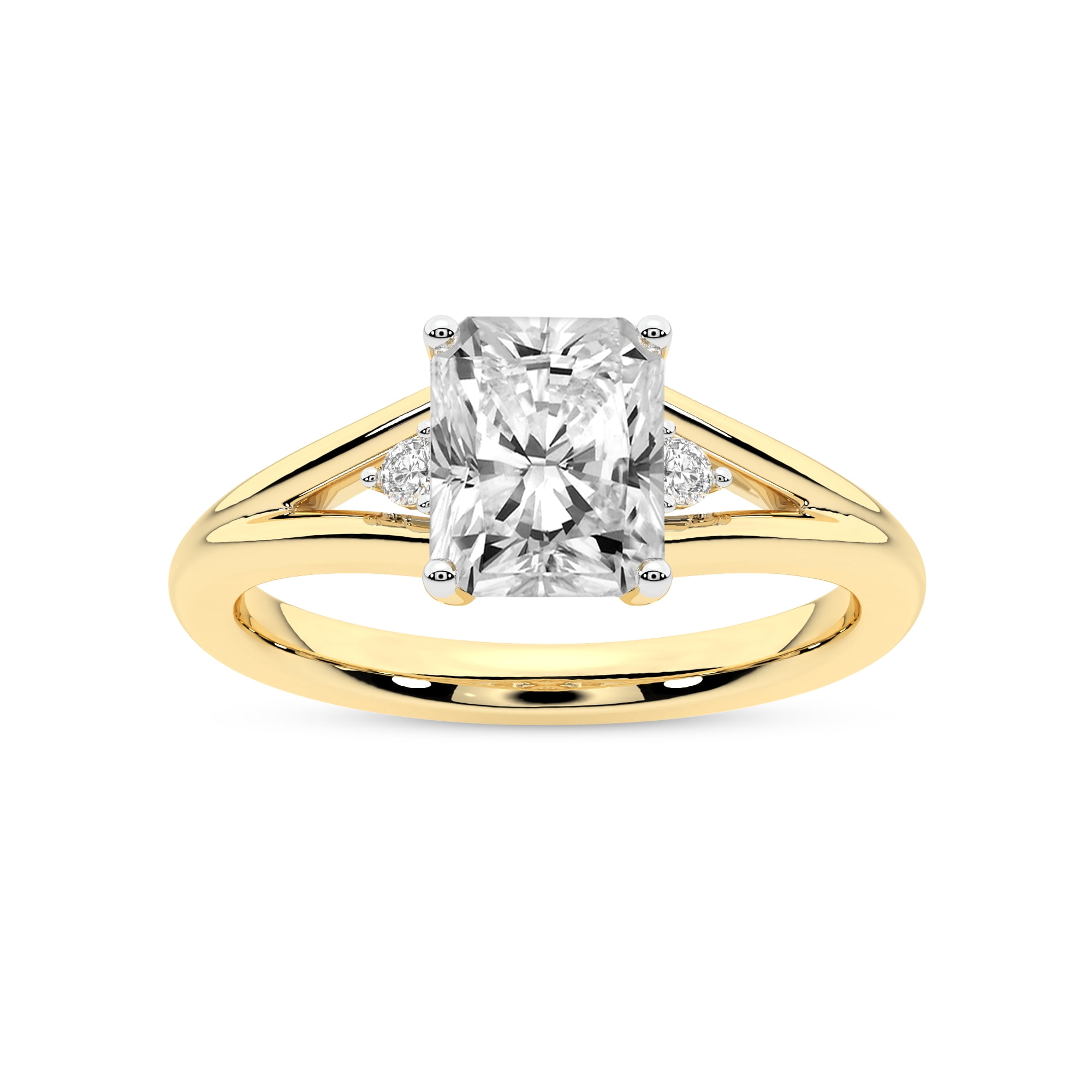 IGI Certified 2 Carat Radiant Shape Lab Grown Diamond Engagement Ring ...