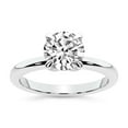 thumbnail image 1 of IGI Certified 2 Carat Round Shape Lab Grown Diamond Engagement Ring | 14K White Gold | Matilda Leaf Petal Solitaire Diamond Ring | FG-VS1-VS2 Quality Friendly Diamonds, 1 of 7