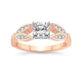 thumbnail image 1 of IGI Certified 3 Carat Cushion Shape Lab Grown Diamond Engagement Ring | 14K Rose Gold | Nova Split Shank Vintage Diamond Ring | FG-VS Quality Friendly Diamonds, 1 of 6