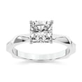 thumbnail image 1 of IGI Certified 3 Carat Cushion Shape Lab Grown Diamond Engagement Ring | 14K White Gold | Magnolia Texture Solitaire Diamond Ring | FG-VS1-VS2 Quality Friendly Diamonds, 1 of 6