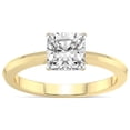 thumbnail image 1 of IGI Certified 3 Carat Cushion Shape Lab Grown Diamond Engagement Ring | 14K Yellow Gold | Eva Six Prong Knife Edge Lab Diamond Ring | FG-VS1-VS2 Quality Friendly Diamonds, 1 of 5