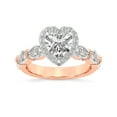 thumbnail image 1 of IGI Certified 3 Carat Heart Shape Lab Grown Diamond Engagement Ring | 14K Rose Gold |Micaela Halo Diamond Ring | FG-VS1-VS2 Quality Friendly Diamonds, 1 of 5